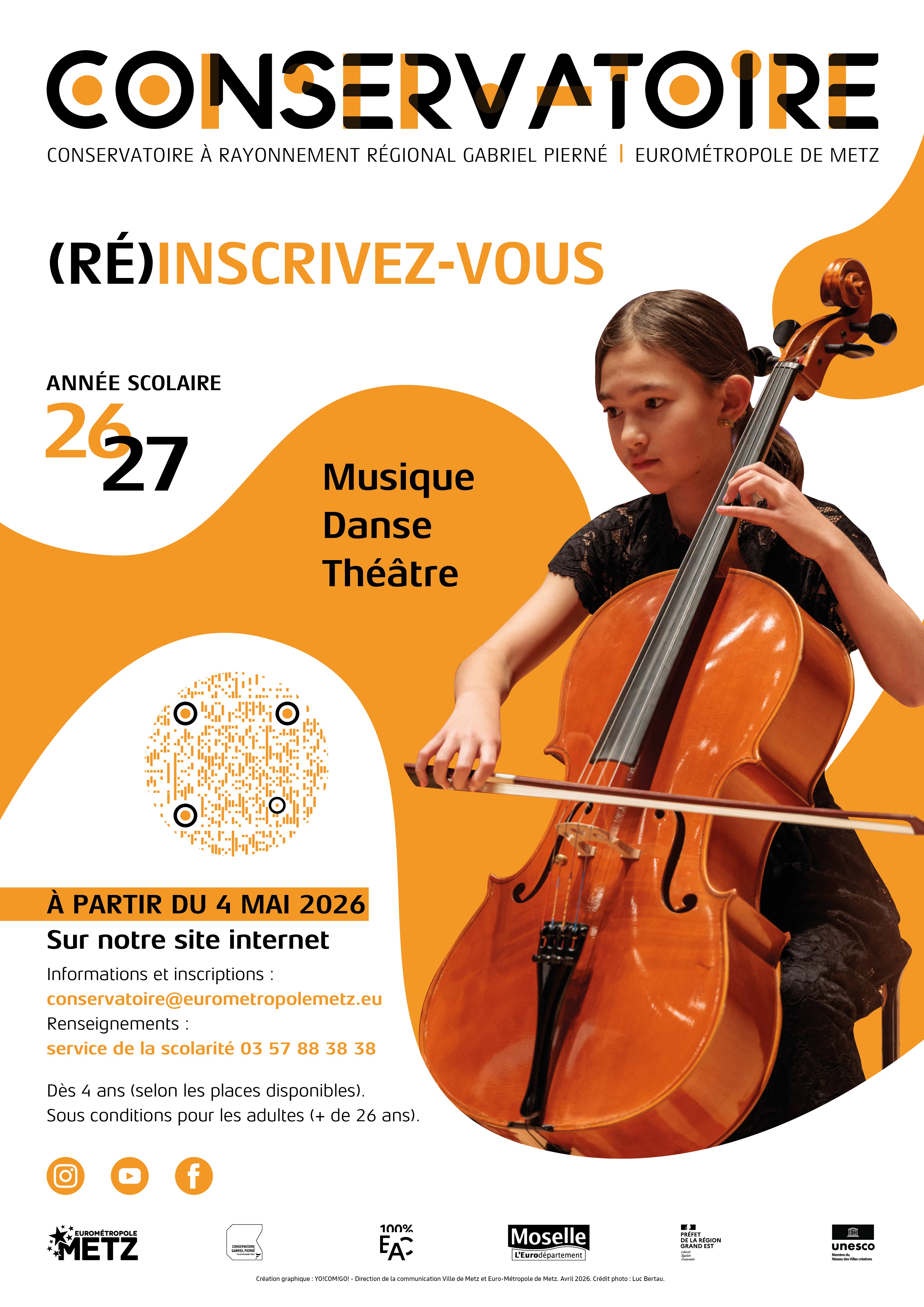 Inscriptions du Conservatoire de Metz